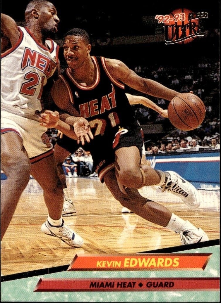 Kevin Edwards 1992-93 Fleer Ultra #99 Basketball Trading Card - Front 1992-93 Fleer Ultra Kevin Edwards #99 basketball trading card front