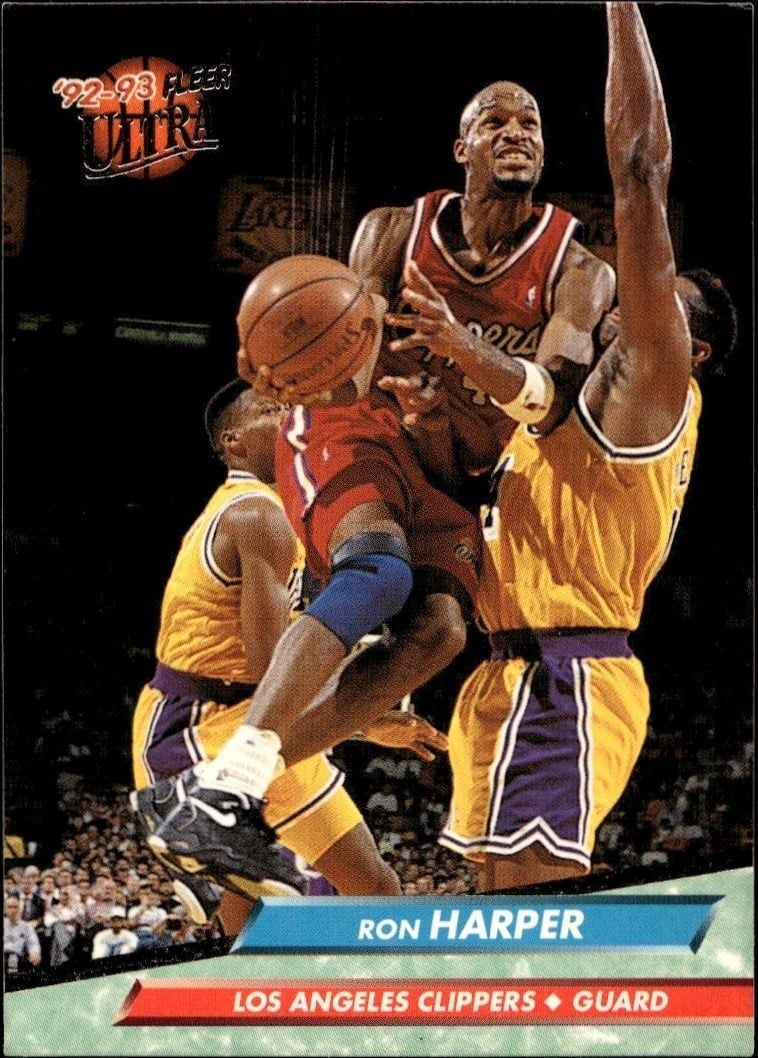 Ron Harper 1992-93 Fleer Ultra #83 Basketball Trading Card - Front 1992-93 Fleer Ultra Ron Harper #83 basketball trading card front