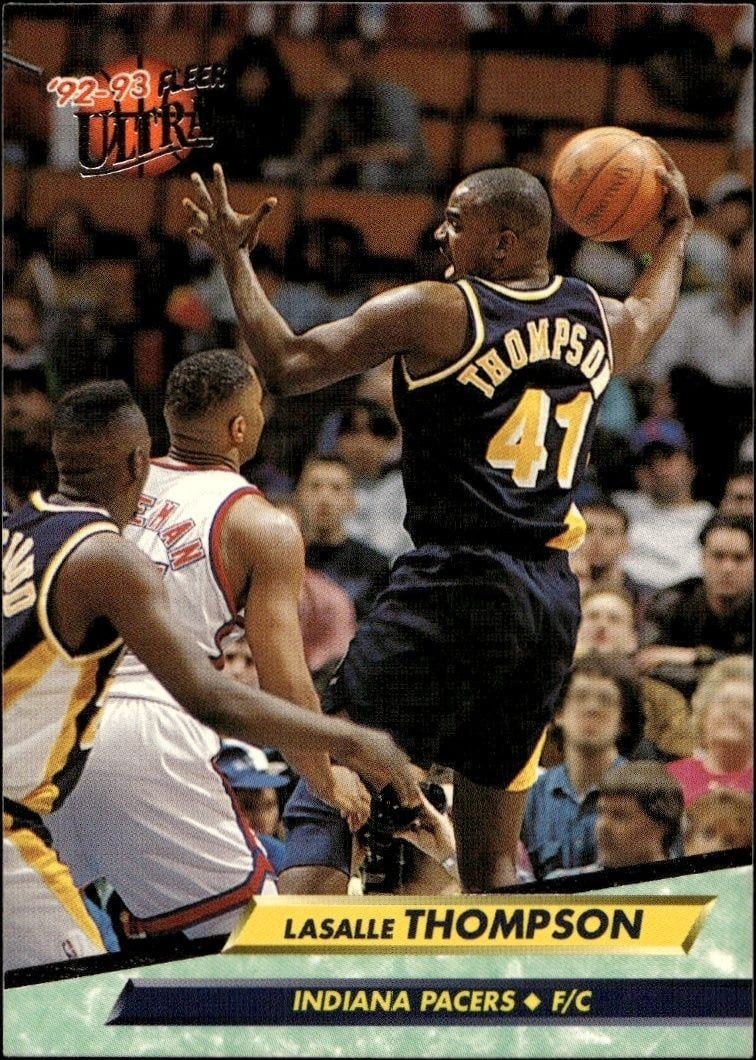 LaSalle Thompson 1992-93 Fleer Ultra Ultra #81 Basketball Trading Card - Front 1992-93 Fleer Ultra Ultra LaSalle Thompson #81 basketball trading card front