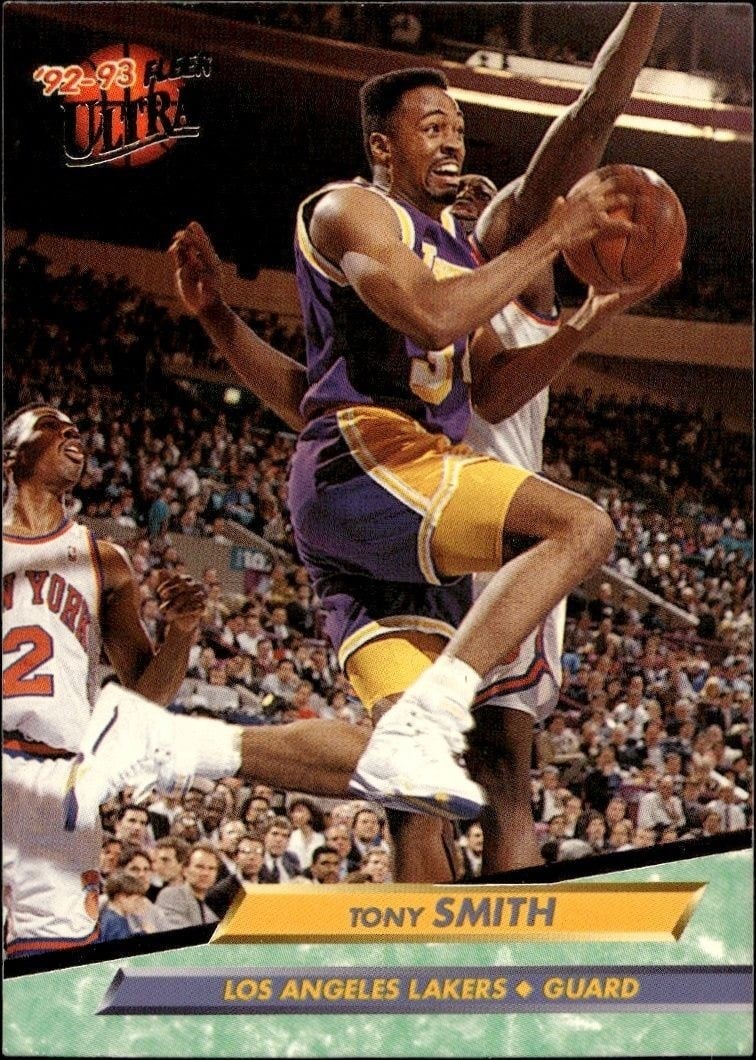 Tony Smith 1992-93 Fleer Ultra Ultra #94 Basketball Trading Card - Front 1992-93 Fleer Ultra Ultra Tony Smith #94 basketball trading card front
