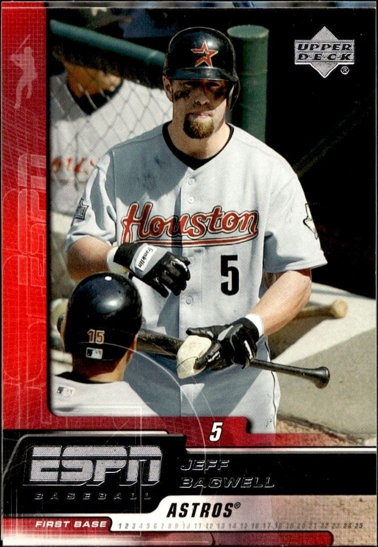 Jeff Bagwell 2005 Upper Deck ESPN #59 Baseball Trading Card - Front 2005 Upper Deck ESPN Jeff Bagwell #59 baseball trading card front