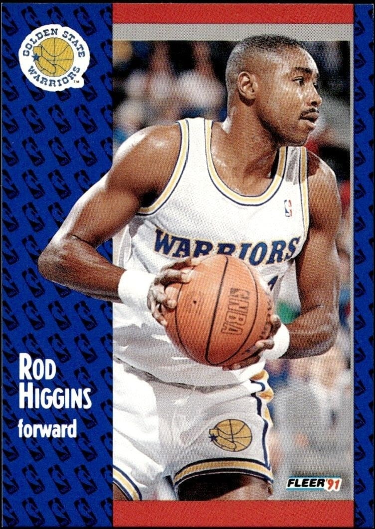 Rod Higgins 1991-92 Fleer #66 Basketball Trading Card - Front 1991-92 Fleer Rod Higgins #66 basketball trading card front