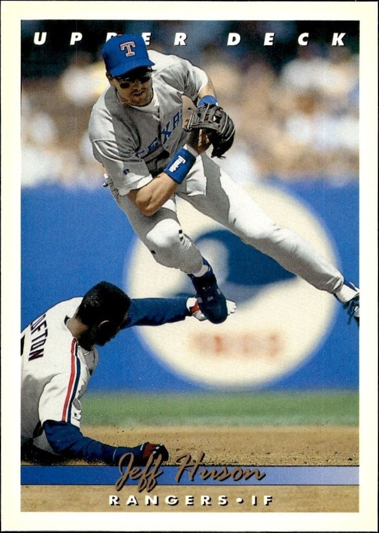 Jeff Huson 1993 Upper Deck #289 Baseball Trading Card - Front 1993 Upper Deck Jeff Huson #289 baseball trading card front