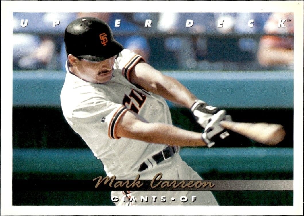 Mark Carreon 1993 Upper Deck #570 Baseball Trading Card - Front 1993 Upper Deck Mark Carreon #570 baseball trading card front