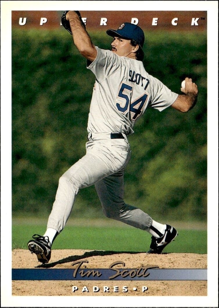 Tim Scott 1993 Upper Deck #662 Baseball Trading Card - Front 1993 Upper Deck Tim Scott #662 baseball trading card front