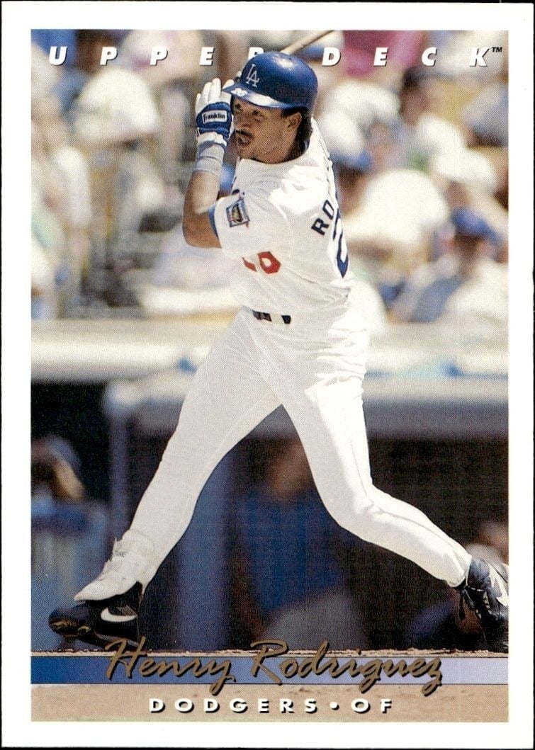 Henry Rodriguez 1993 Upper Deck #391 Baseball Trading Card - Front 1993 Upper Deck Henry Rodriguez #391 baseball trading card front