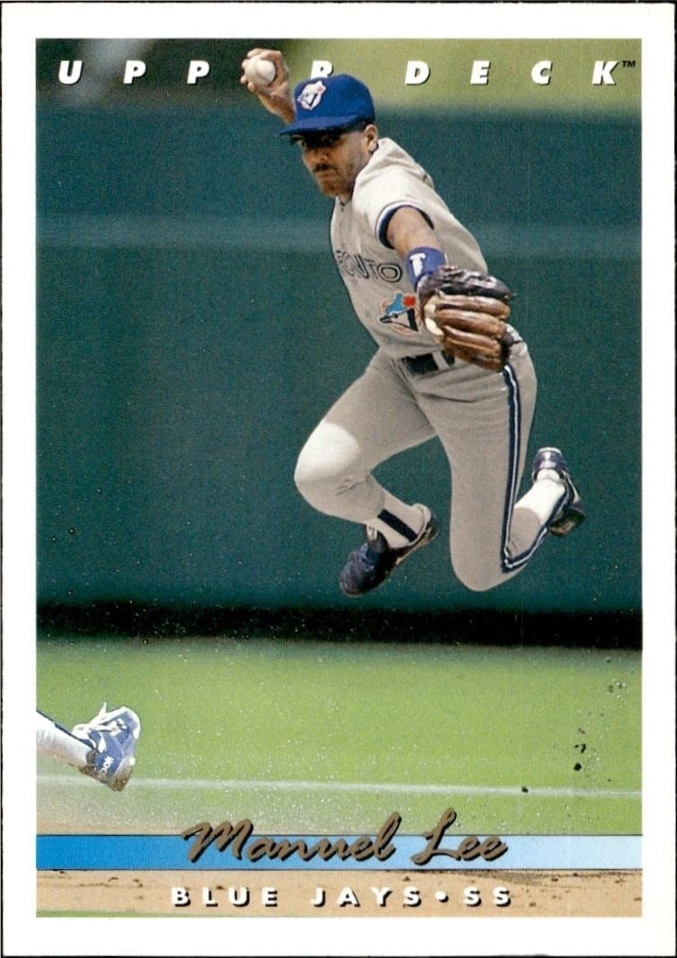 Manuel Lee 1993 Upper Deck #205 Baseball Trading Card - Front 1993 Upper Deck Manuel Lee #205 baseball trading card front