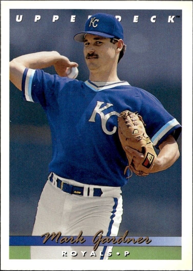 Mark Gardner 1993 Upper Deck #641 Baseball Trading Card - Front 1993 Upper Deck Mark Gardner #641 baseball trading card front