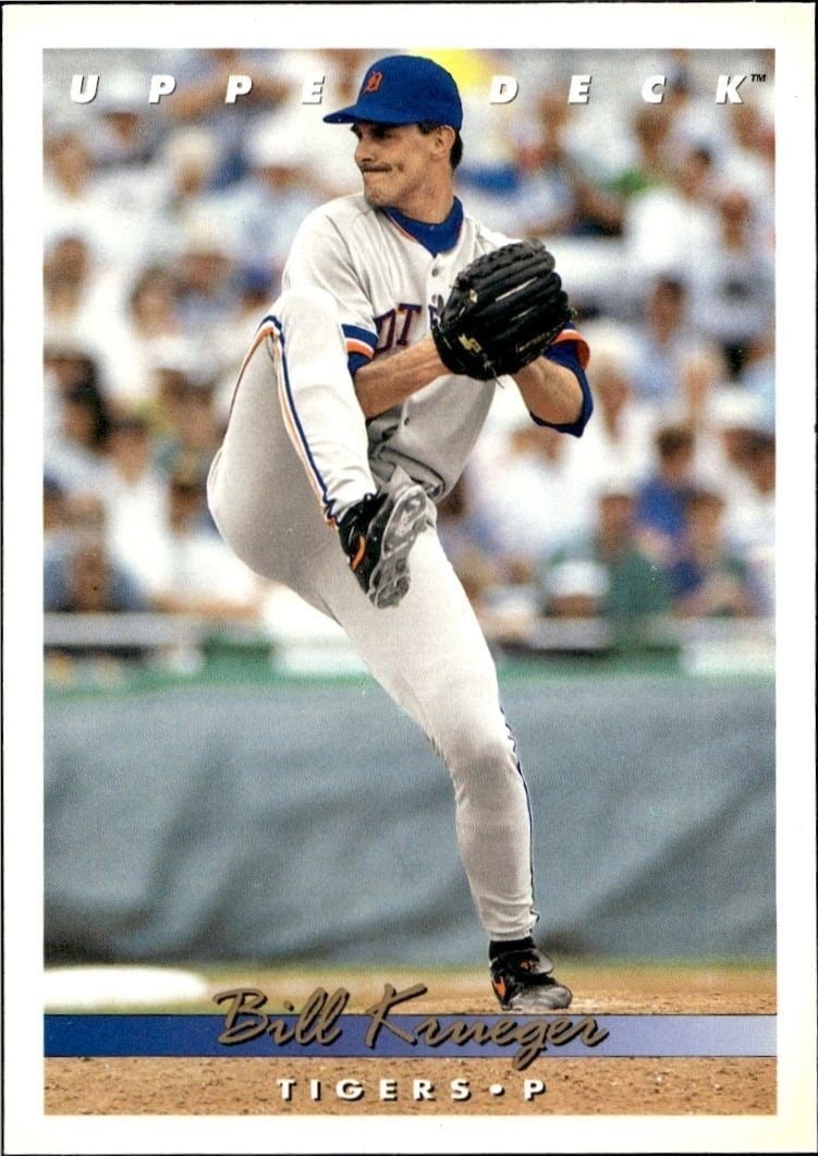 Bill Krueger 1993 Upper Deck #530 Baseball Trading Card - Front 1993 Upper Deck Bill Krueger #530 baseball trading card front