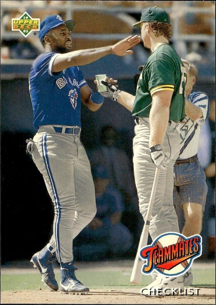 Joe Carter 1992 Upper Deck #41 Baseball Trading Card - Front 1992 Upper Deck Joe Carter #41 baseball trading card front