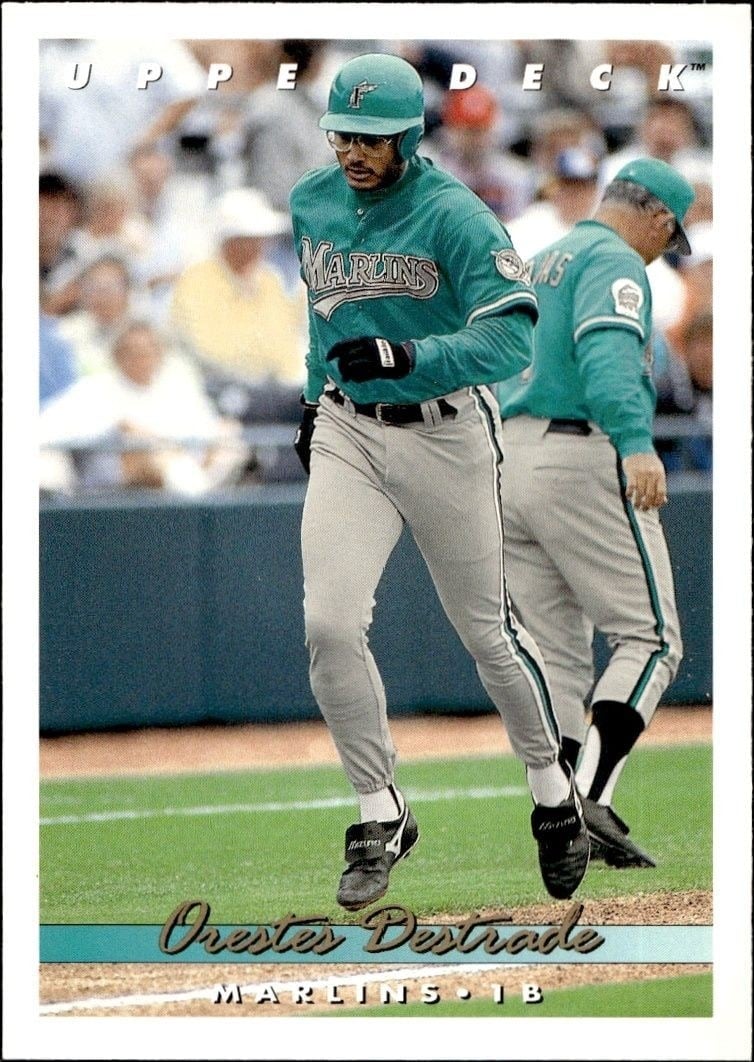 Orestes Destrade 1993 Upper Deck #524 Baseball Trading Card - Front 1993 Upper Deck Orestes Destrade #524 baseball trading card front