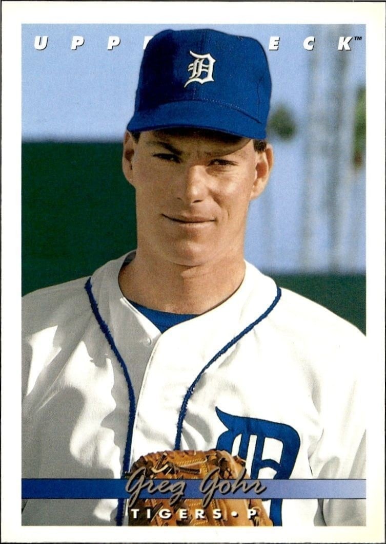 Greg Gohr 1993 Upper Deck #685 Baseball Trading Card - Front 1993 Upper Deck Greg Gohr #685 baseball trading card front