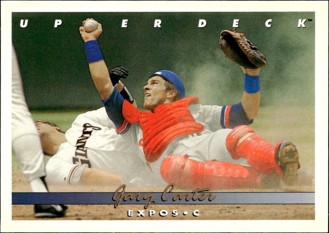 Gary Carter 1993 Upper Deck #219 Baseball Trading Card - Front 1993 Upper Deck Gary Carter #219 baseball trading card front