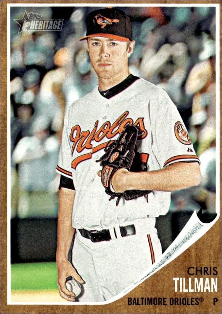 2011 Topps Heritage Chris Tillman #75 trading card