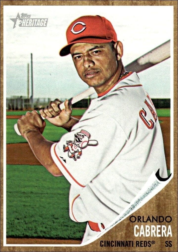 2011 Topps Heritage Orlando Cabrera #381 trading card