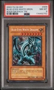 2003 Yu-Gi-Oh Booster Pack Tin Blue-Eyes White Dragon #BPT-009 trading card