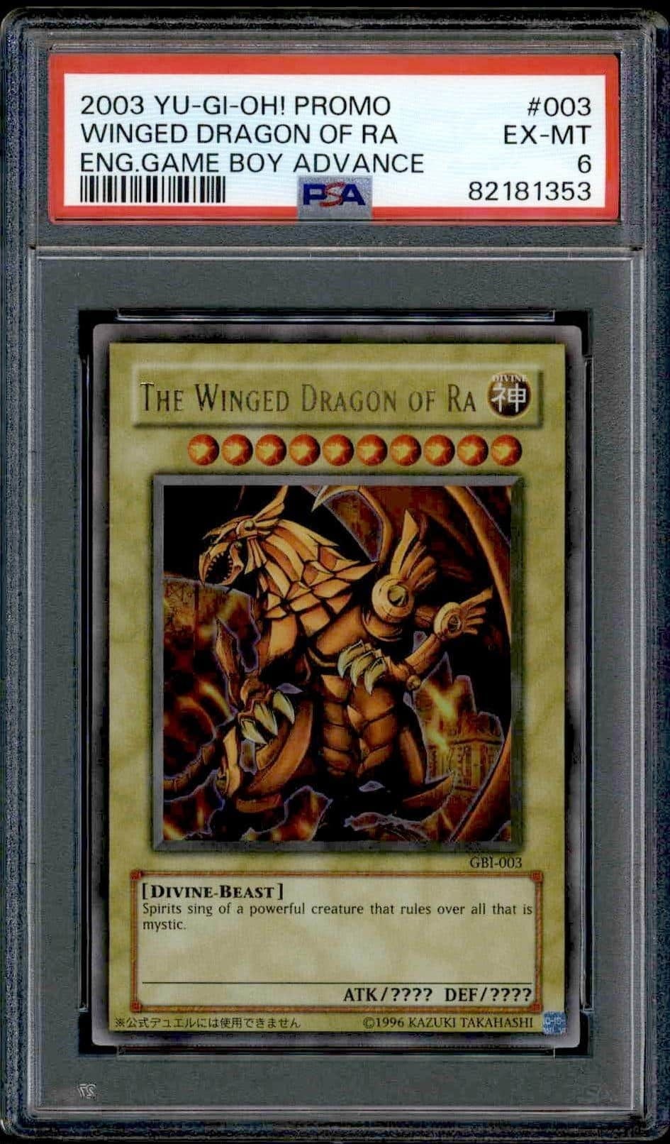 2003 Yu-Gi-Oh The Winged Dragon Of Ra #GBI-003 trading card