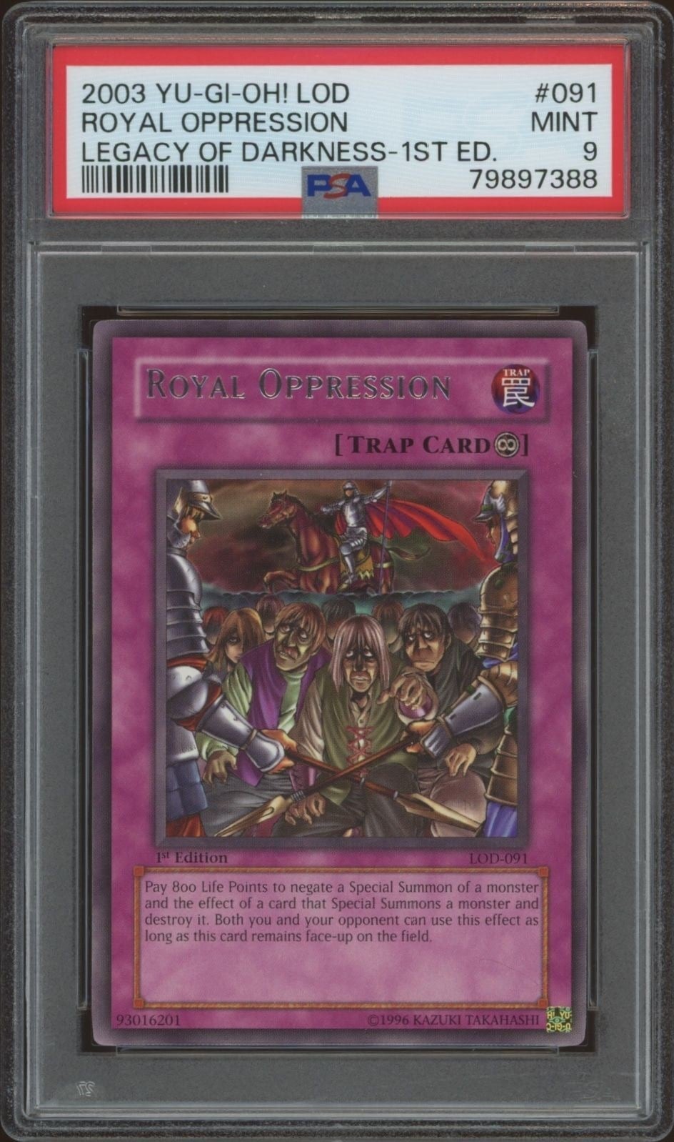 2003 Yu-Gi-Oh Legacy of Darkness Royal Oppression #LOD-091 trading card