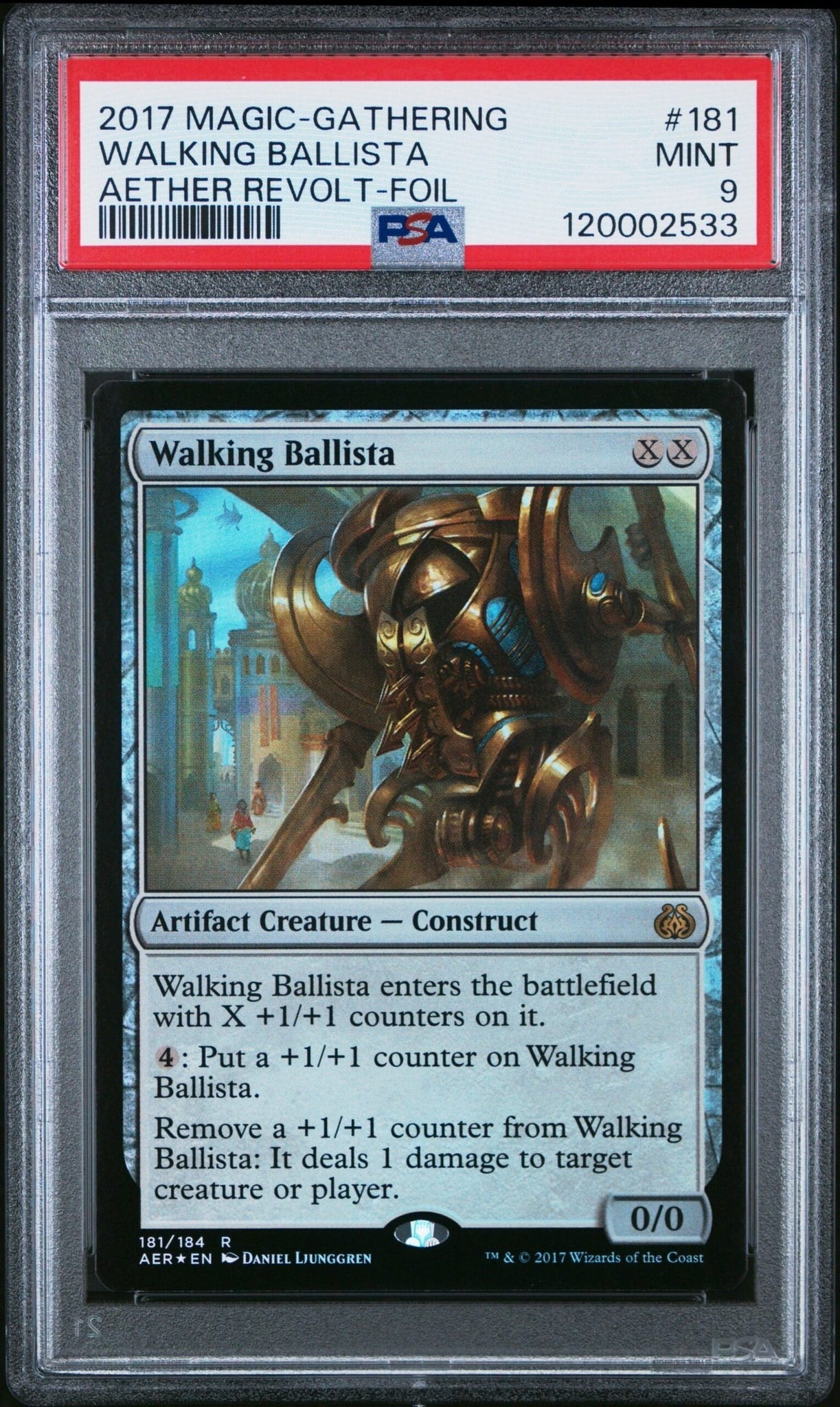 2017 Magic-The-Gathering Aether Revolt Walking Ballista #181 trading card