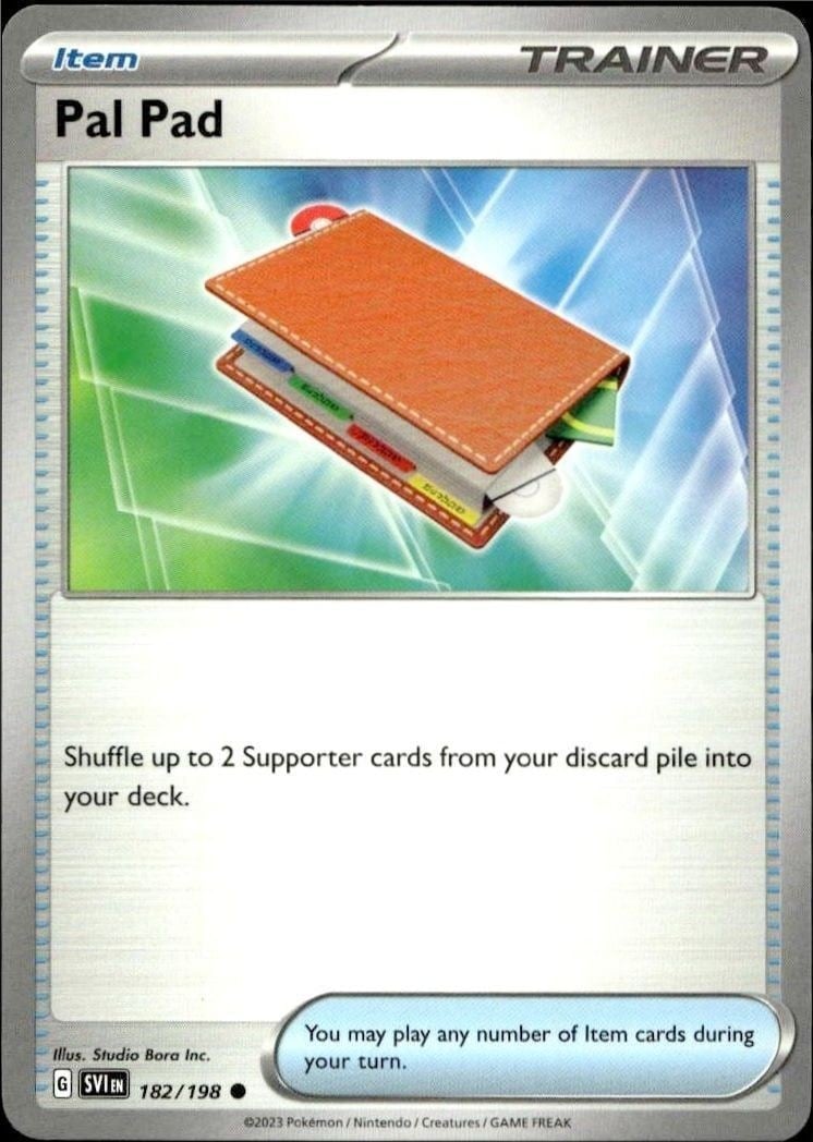 2023 Pokémon Scarlet & Violet Pal Pad #182/198 trading card