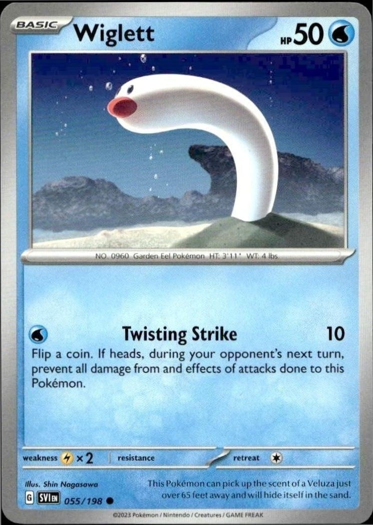 2023 Pokémon Scarlet & Violet Wiglett #055/198 trading card