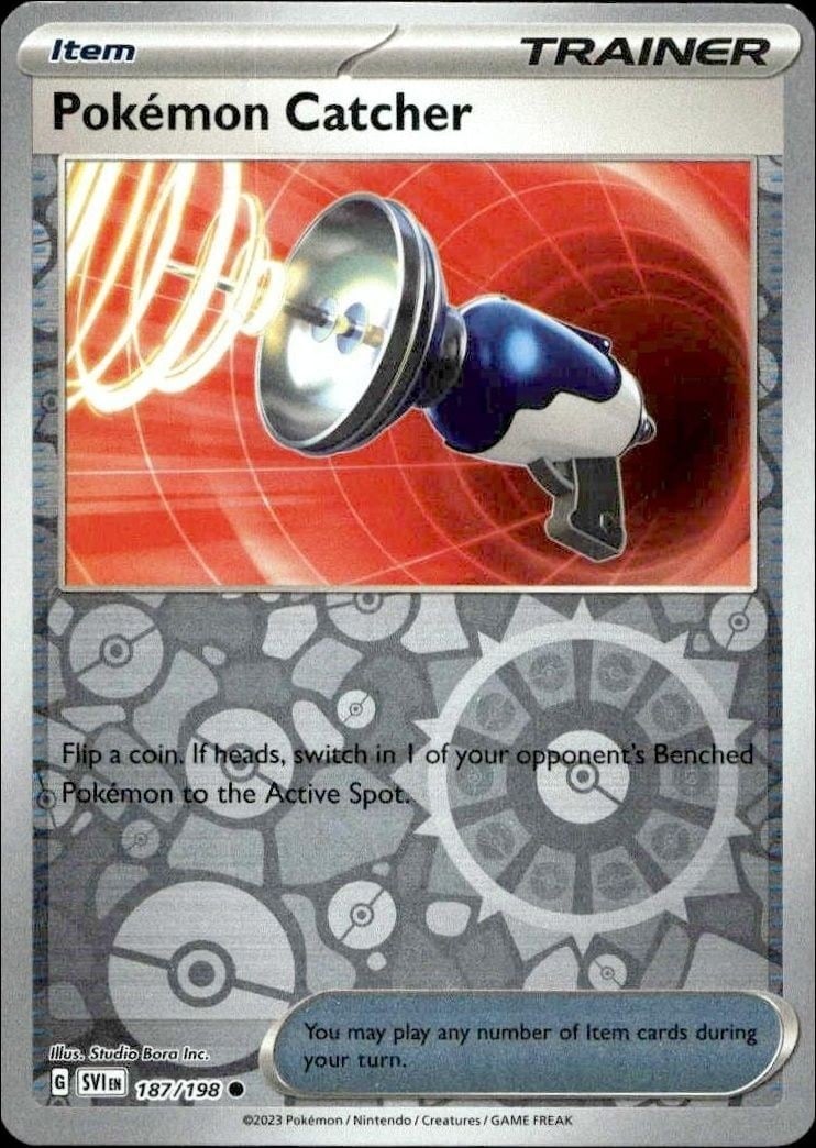 2023 Pokémon Scarlet & Violet Pokémon Catcher #187/198 trading card