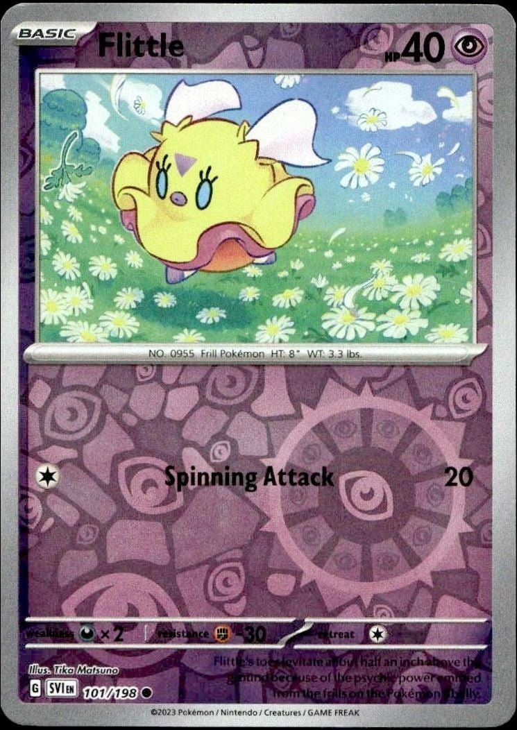 2023 Pokémon Scarlet & Violet Flittle #101/198 trading card