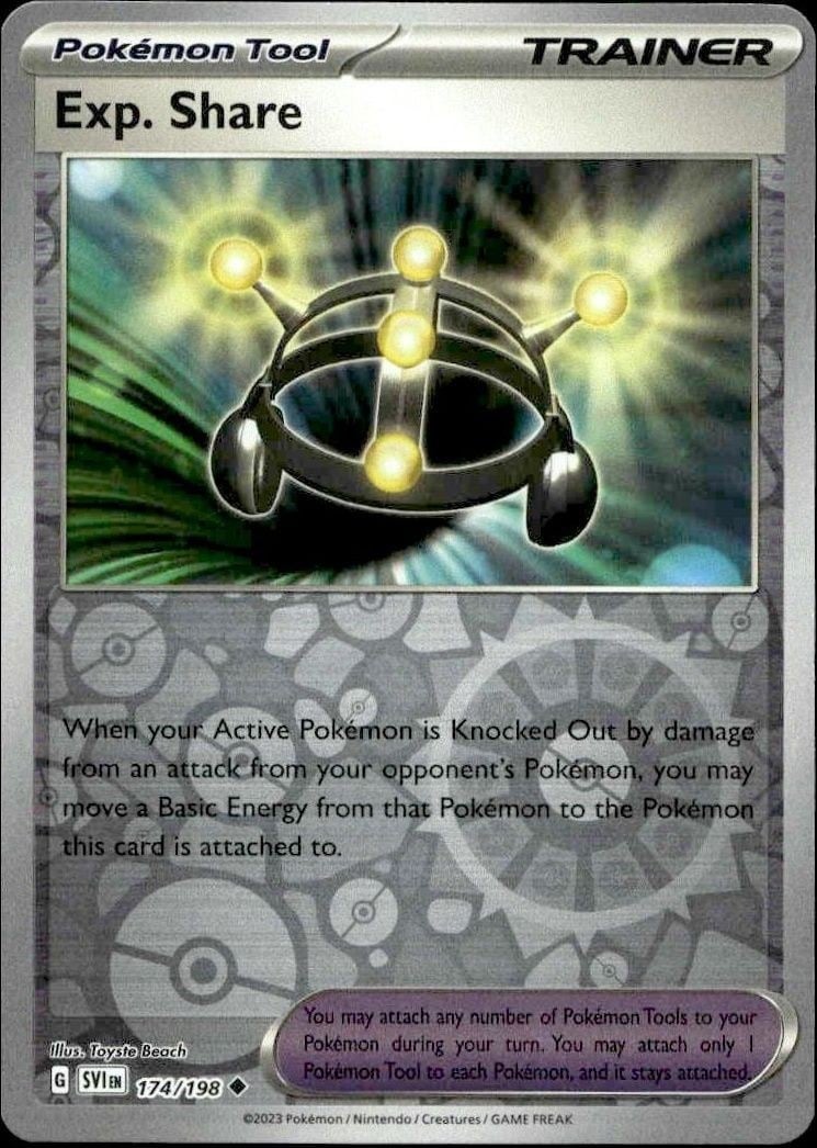 2023 Pokémon Scarlet & Violet Exp. Share #174/198 trading card