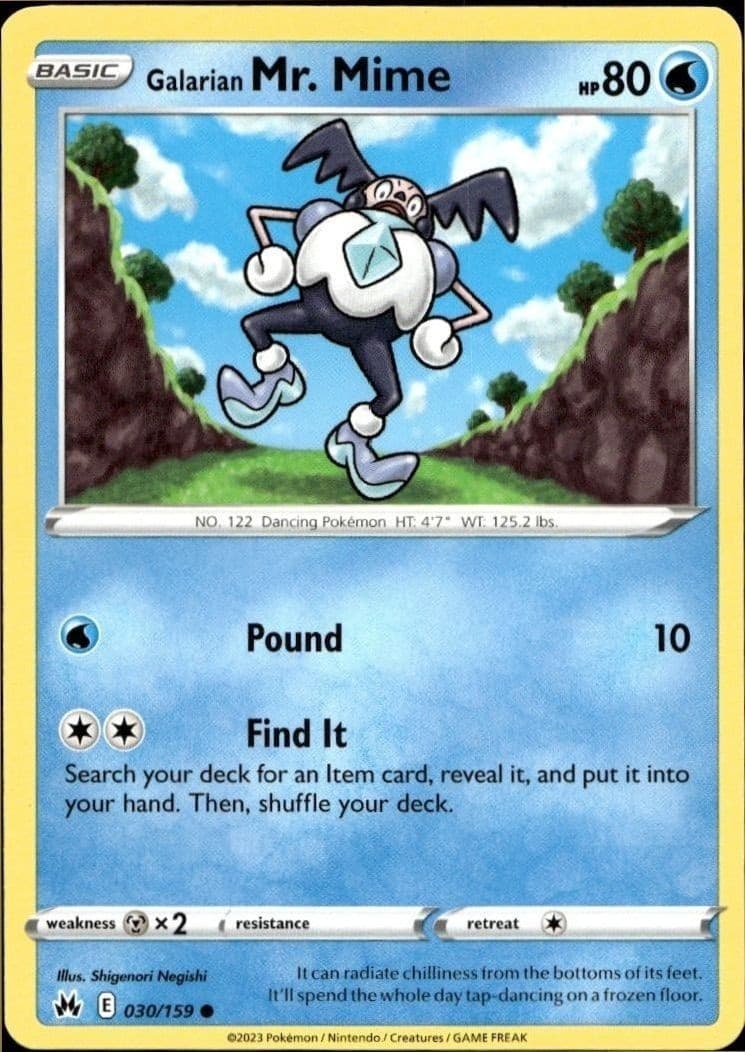 Galarian Mr. Mime - Front