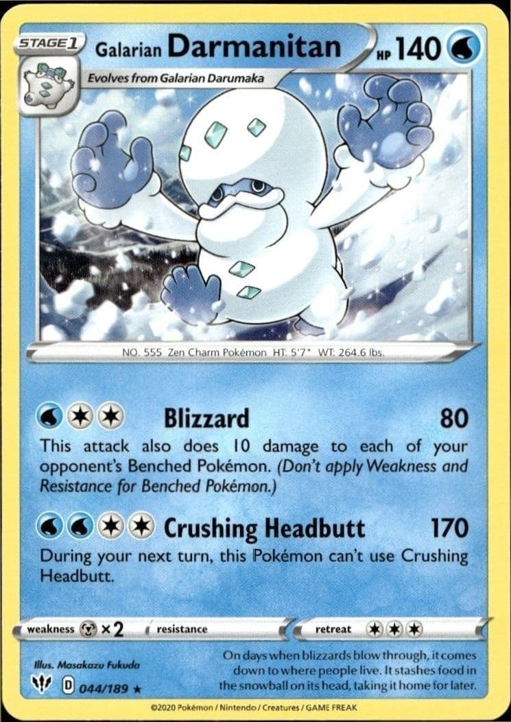 Galarian Darmanitian - Front