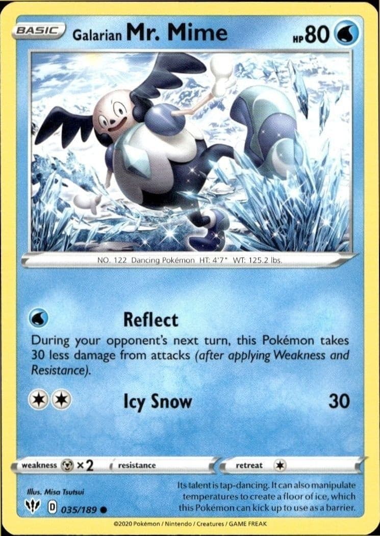 Galarian Mr. Mime - Front