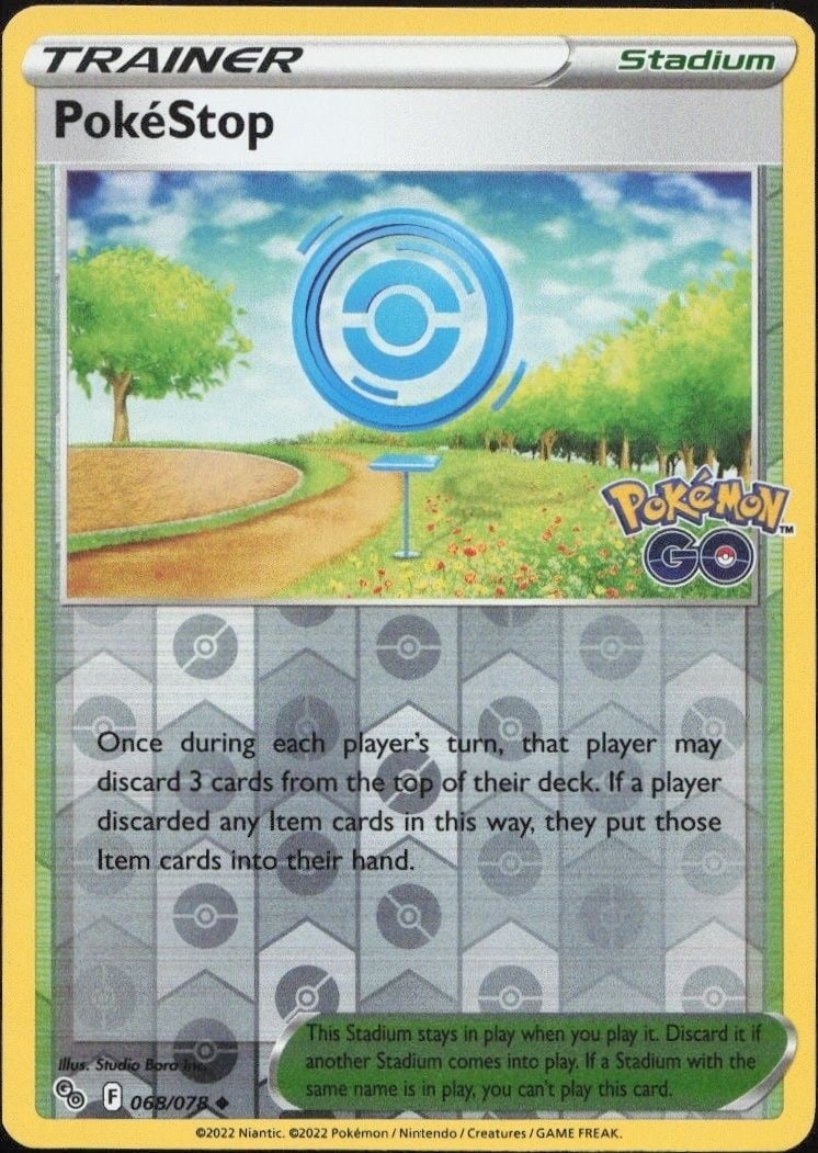 2022 Pokémon Pokémon GO PokéStop #068/078 trading card
