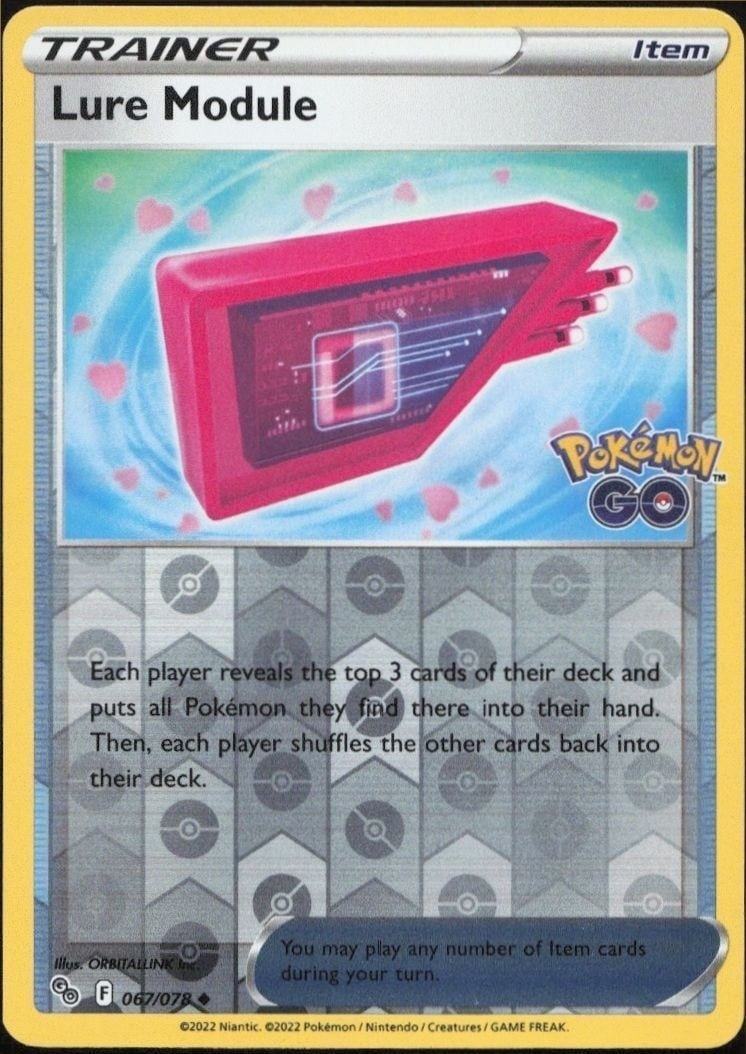 2022 Pokémon Pokémon GO Lure Module #067/078 trading card