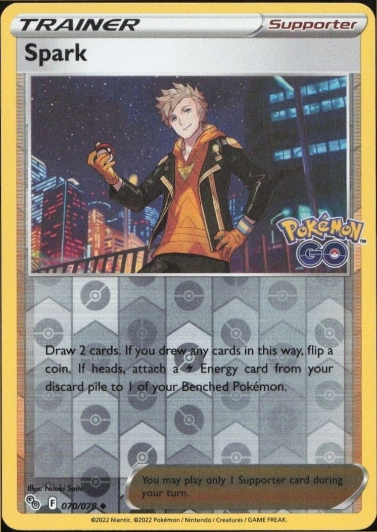 2022 Pokémon Pokémon GO Spark #070/078 trading card