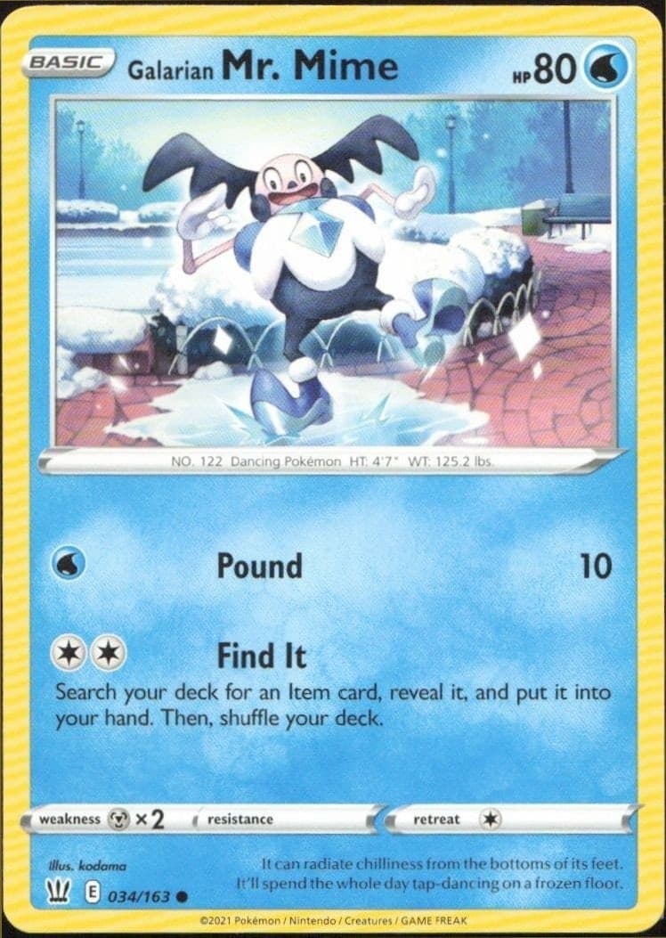 Galarian Mr. Mime - Front