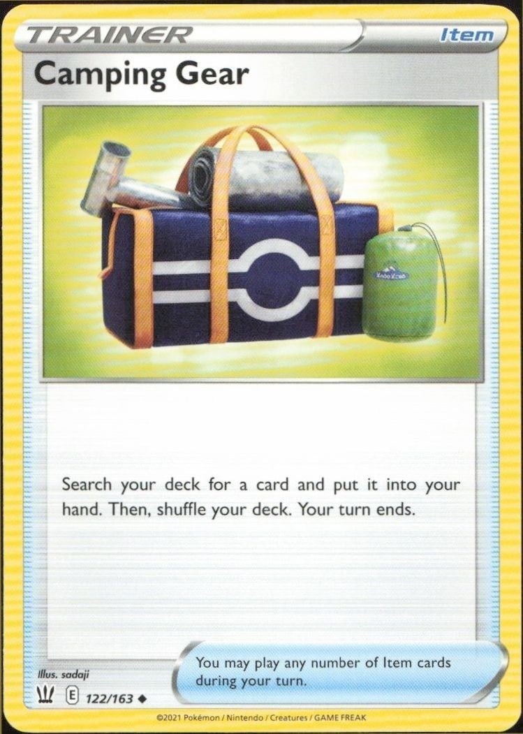 2021 Pokémon Battle Styles Camping Gear #122/163 trading card