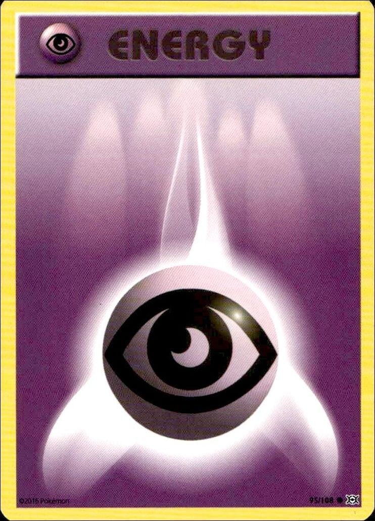 Psychic Energy 2016 Pokémon Evolutions #095/108 Pokémon Card - Front 2016 Pokémon Evolutions Psychic Energy #095/108 Pokémon card front