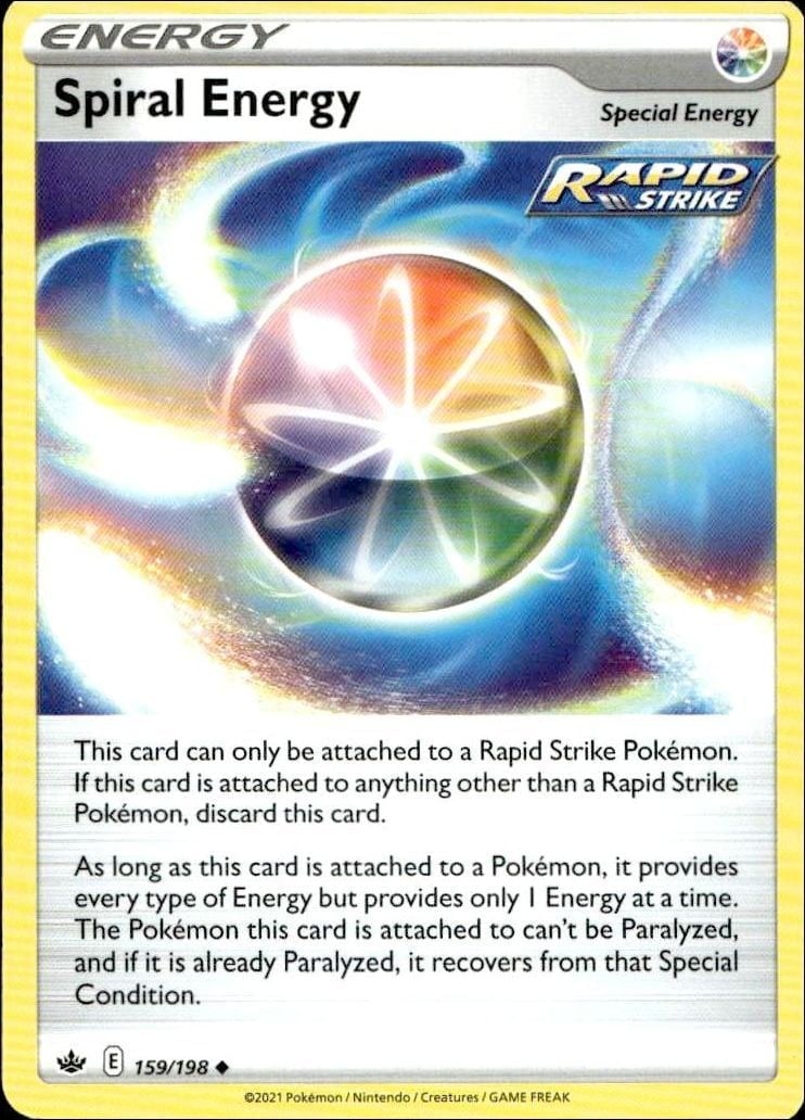 Spiral Energy 2021 Pokémon Chilling Reign #159/198 Pokémon Card - Front 2021 Pokémon Chilling Reign Spiral Energy #159/198 Pokémon card front
