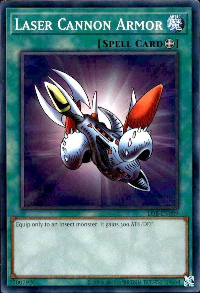 Laser Cannon Armor 2023 Yu-Gi-Oh! Legend of Blue Eyes White Dragon #LOB-EN089 Yu-Gi-Oh! Card - Front 2023 Yu-Gi-Oh! Legend of Blue Eyes White Dragon Laser Cannon Armor #LOB-EN089 Yu-Gi-Oh! card front