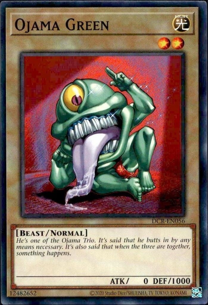 Ojama Green 2023 Yu-Gi-Oh! Dark Crisis #DCR-EN056 Yu-Gi-Oh! Card - Front 2023 Yu-Gi-Oh! Dark Crisis Ojama Green #DCR-EN056 Yu-Gi-Oh! card front
