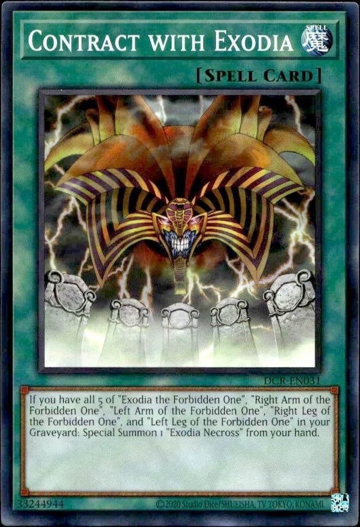 Contract with Exodia - Front