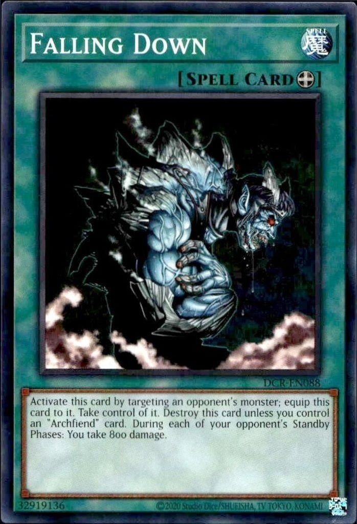 Falling Down 2023 Yu-Gi-Oh! Dark Crisis #DCR-EN088 Yu-Gi-Oh! Card - Front 2023 Yu-Gi-Oh! Dark Crisis Falling Down #DCR-EN088 Yu-Gi-Oh! card front