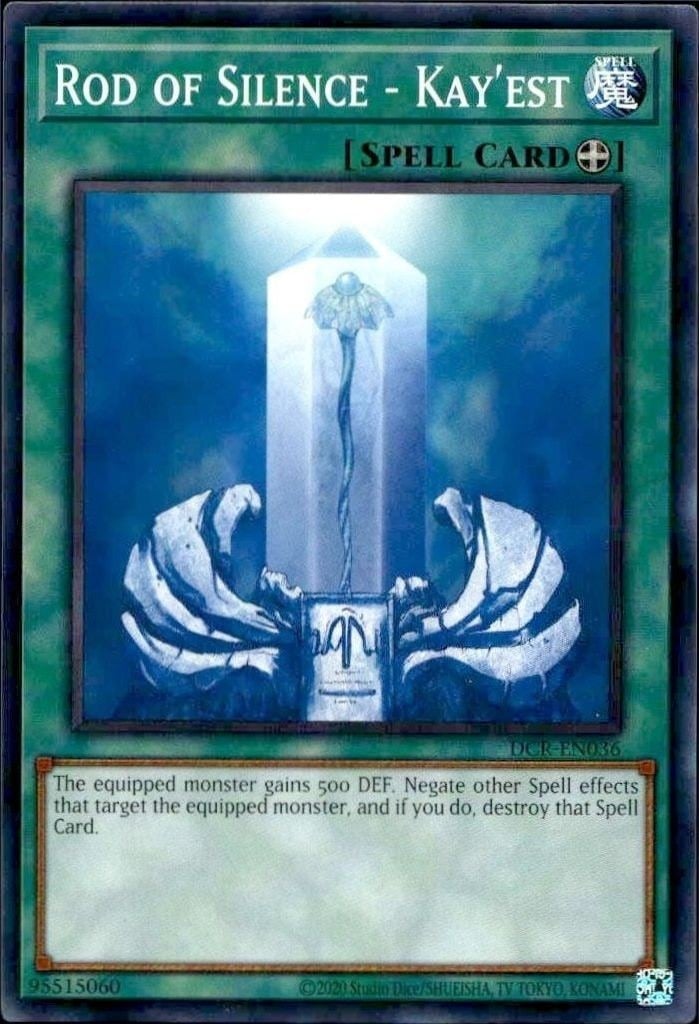 Rod of Silence - Kay'est 2023 Yu-Gi-Oh! Dark Crisis #DCR-EN036 Yu-Gi-Oh! Card - Front 2023 Yu-Gi-Oh! Dark Crisis Rod of Silence - Kay'est #DCR-EN036 Yu-Gi-Oh! card front