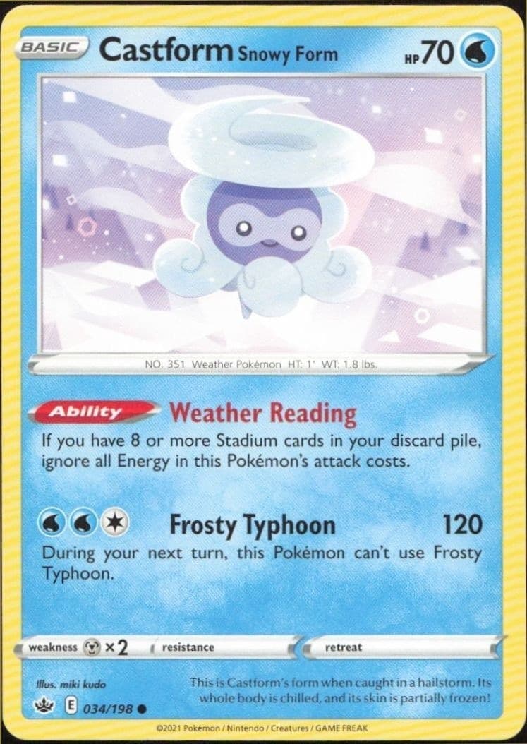 Castform Snowy Form - Front