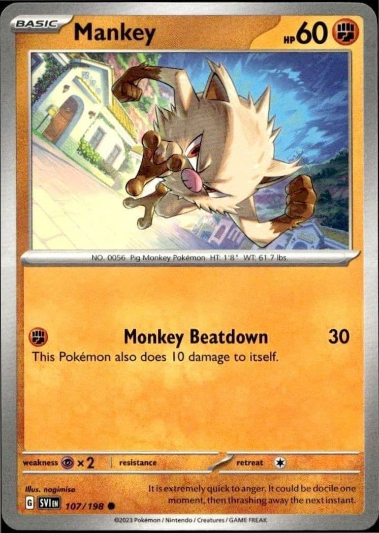 Mankey - Front