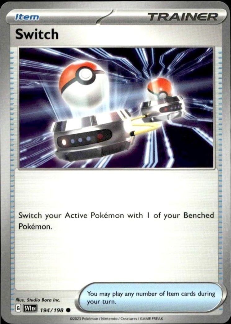Switch 2023 Pokémon Scarlet & Violet #194/198 Pokémon Card - Front 2023 Pokémon Scarlet & Violet Switch #194/198 Pokémon card front
