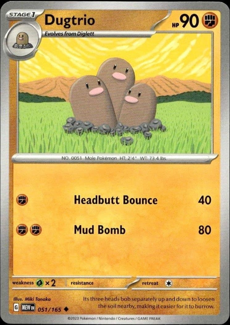 Dugtrio - Front