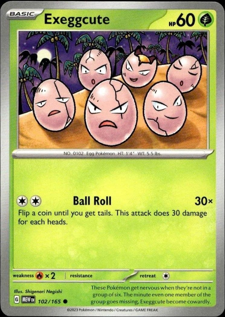 Exeggcute - Front
