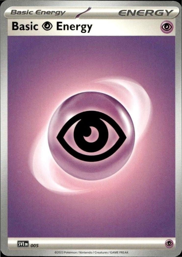 2023 Pokémon 151 Basic Psychic Energy #005/165 trading card