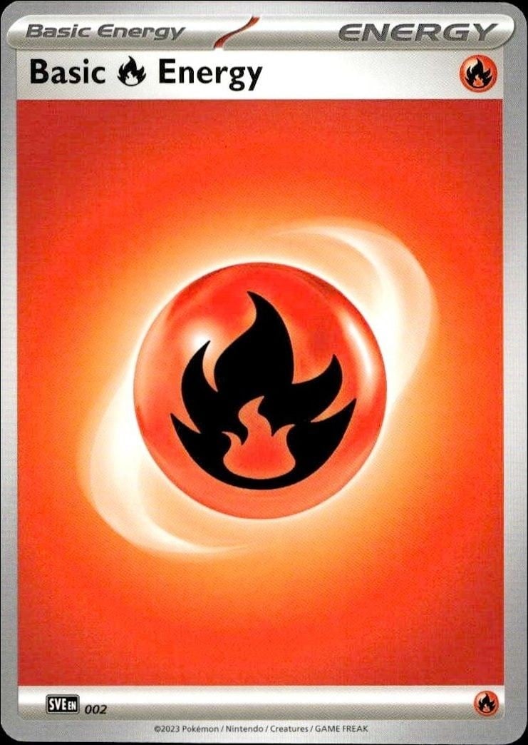2023 Pokémon Scarlet & Violet Basic Fire Energy #002/198 trading card